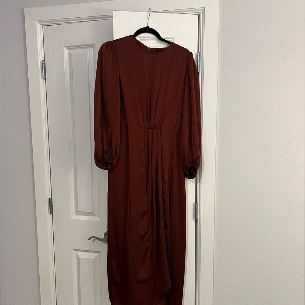 Maroon modest Maxi dress